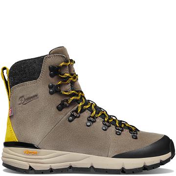 Bottes Randonnée Danner Arctic 600 Side-Zip 7" 200G Femme Vert Olive Jaune | FR1106JJ