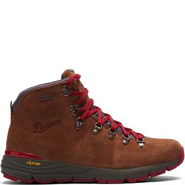 Bottes Randonnée Danner Mountain 600 4.5" Femme Marron Rouge | FR1075SO