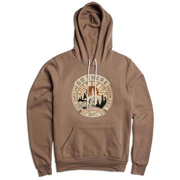 Vetements Danner Go There Pullover Hoodie Homme Marron | FR1687MA