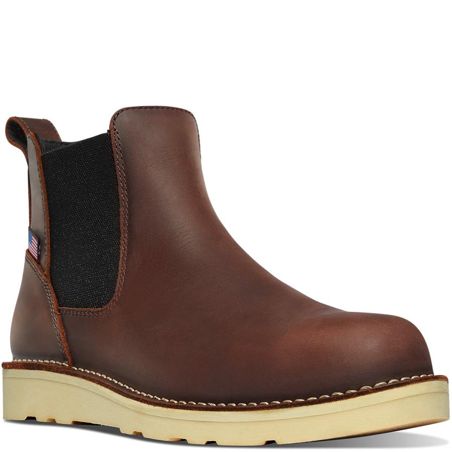 Bottes Danner Bull Run Chelsea Homme Marron | FR1534EX