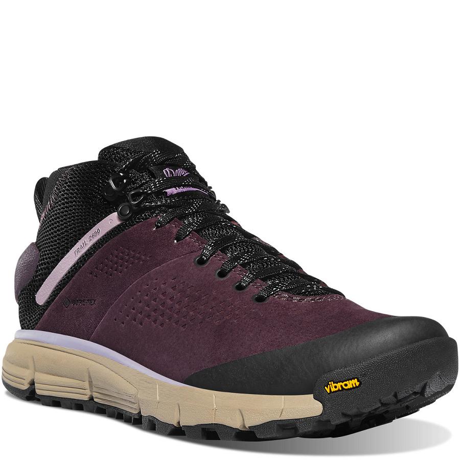 Bottes Danner Trail 2650 GTX Mid Femme Noir Violette | FR1149IS