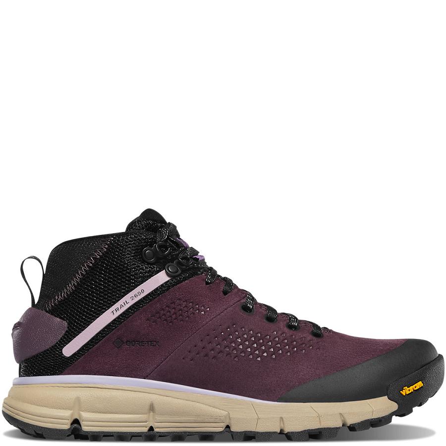 Bottes Danner Trail 2650 GTX Mid Femme Noir Violette | FR1149IS