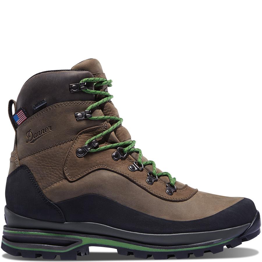 Bottes Randonnée Danner Crag Rat USA Homme Marron Vert | FR1522JJ