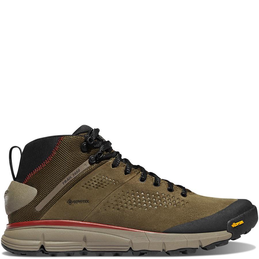 Bottes Randonnée Danner Trail 2650 GTX Mid Homme Vert Olive | FR1456EX