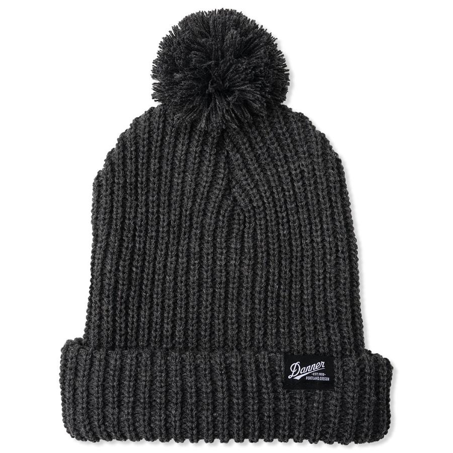 Chapeaux Danner Classiche Pom Beanie Homme Grise Foncé | FR1675FM