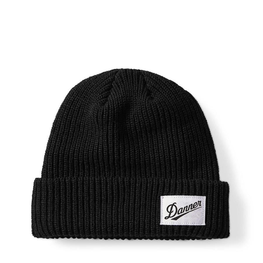 Chapeaux Danner Nervuré Beanie Homme Noir | FR1669IS