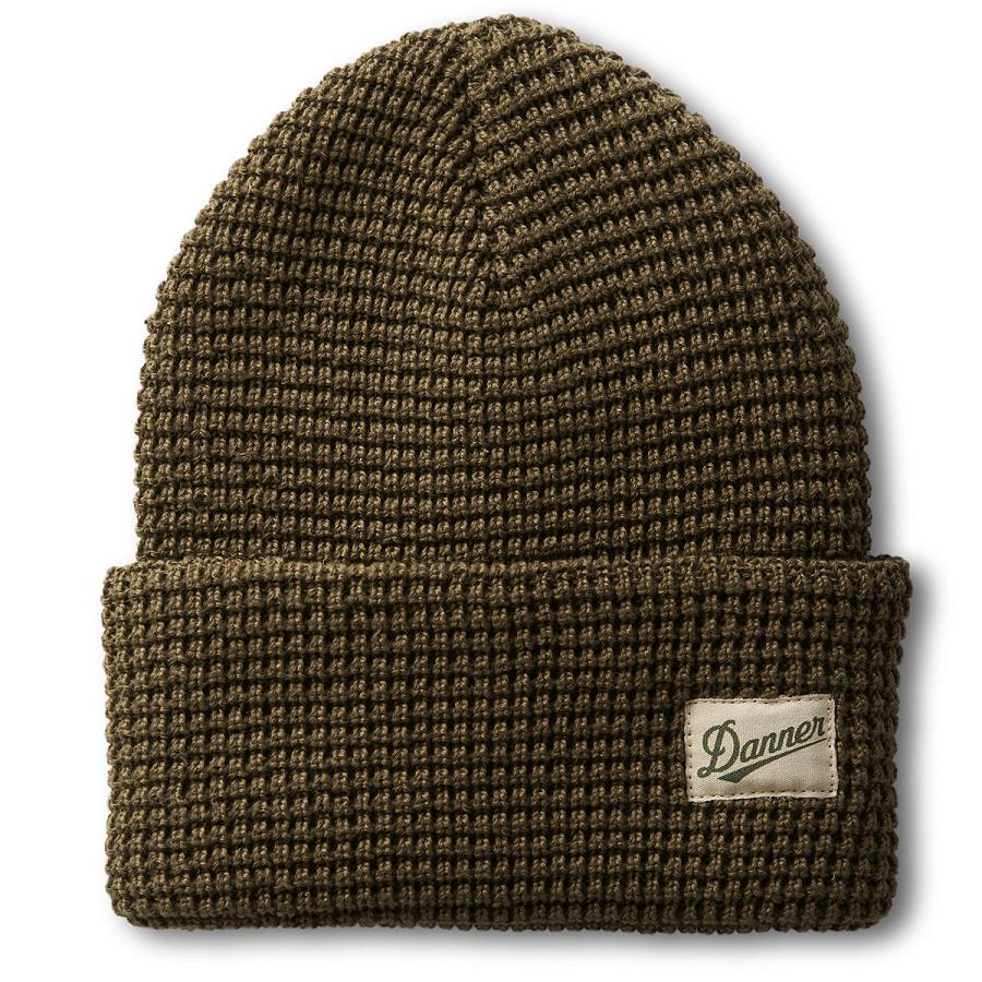 Chapeaux Danner Waffle Beanie Femme Vert Olive | FR1244NB