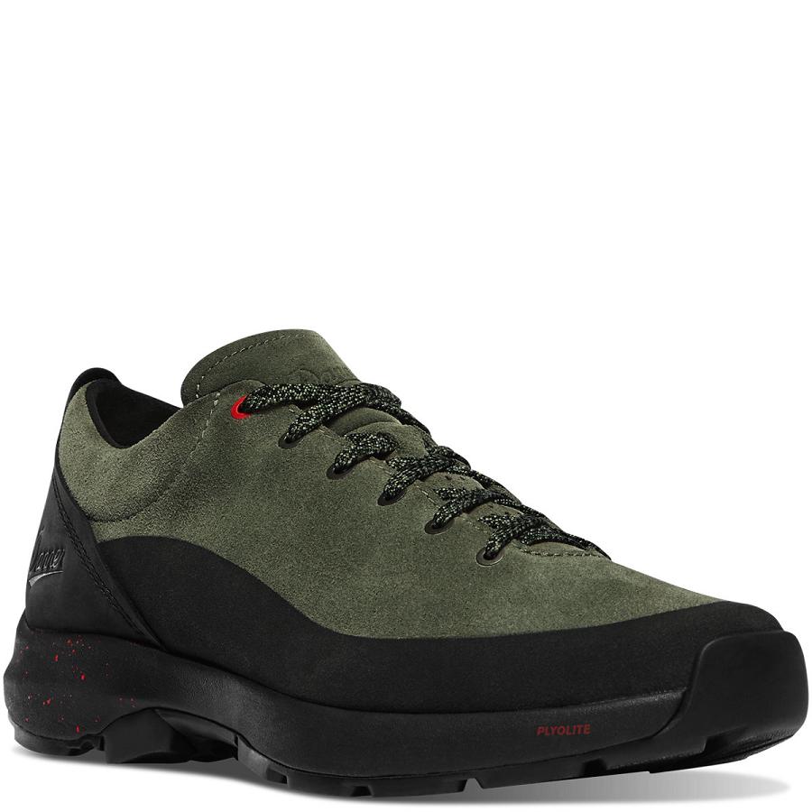 Chaussures Danner Caprine Low Daim Homme Noir Vert Olive | FR1357IS