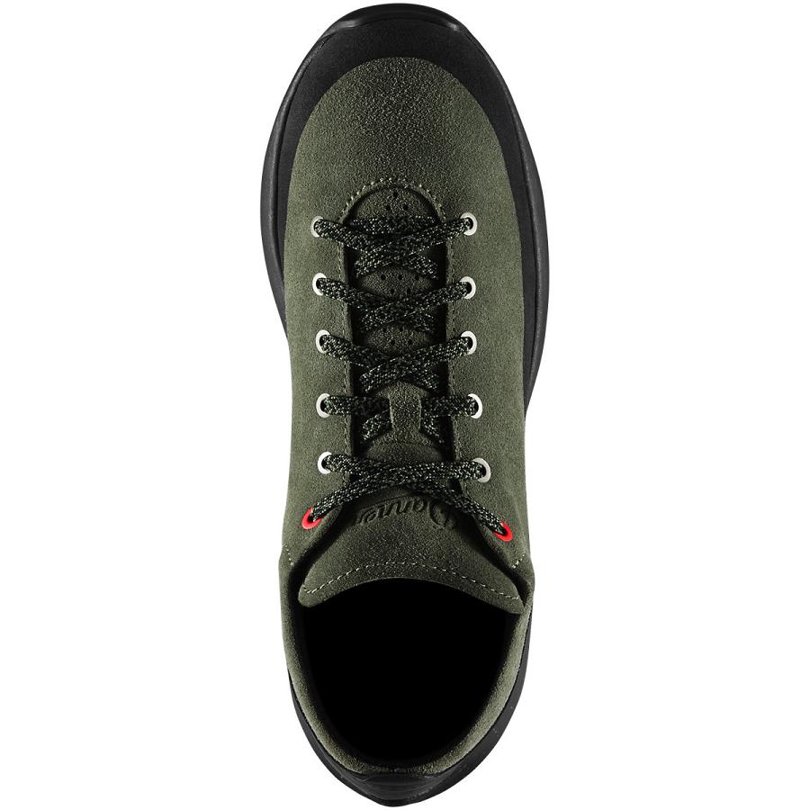 Chaussures Danner Caprine Low Daim Homme Noir Vert Olive | FR1357IS