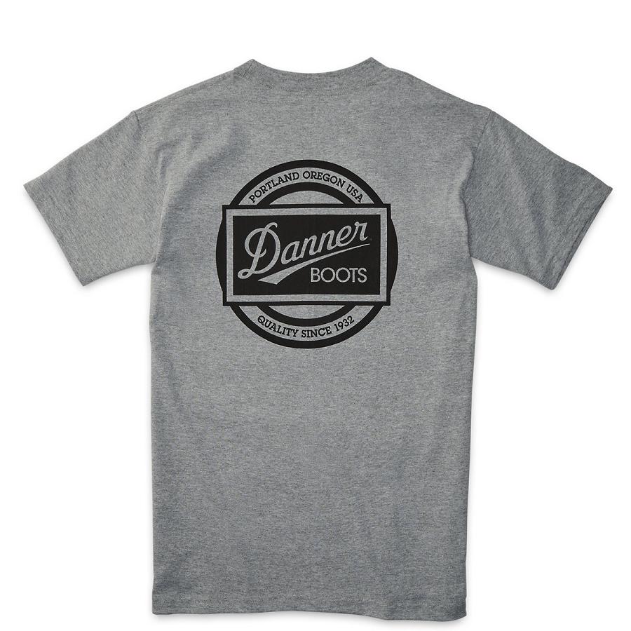 Vetements Danner Pocket T-Shirt 1970\'s Logo Homme Argent | FR1682XF